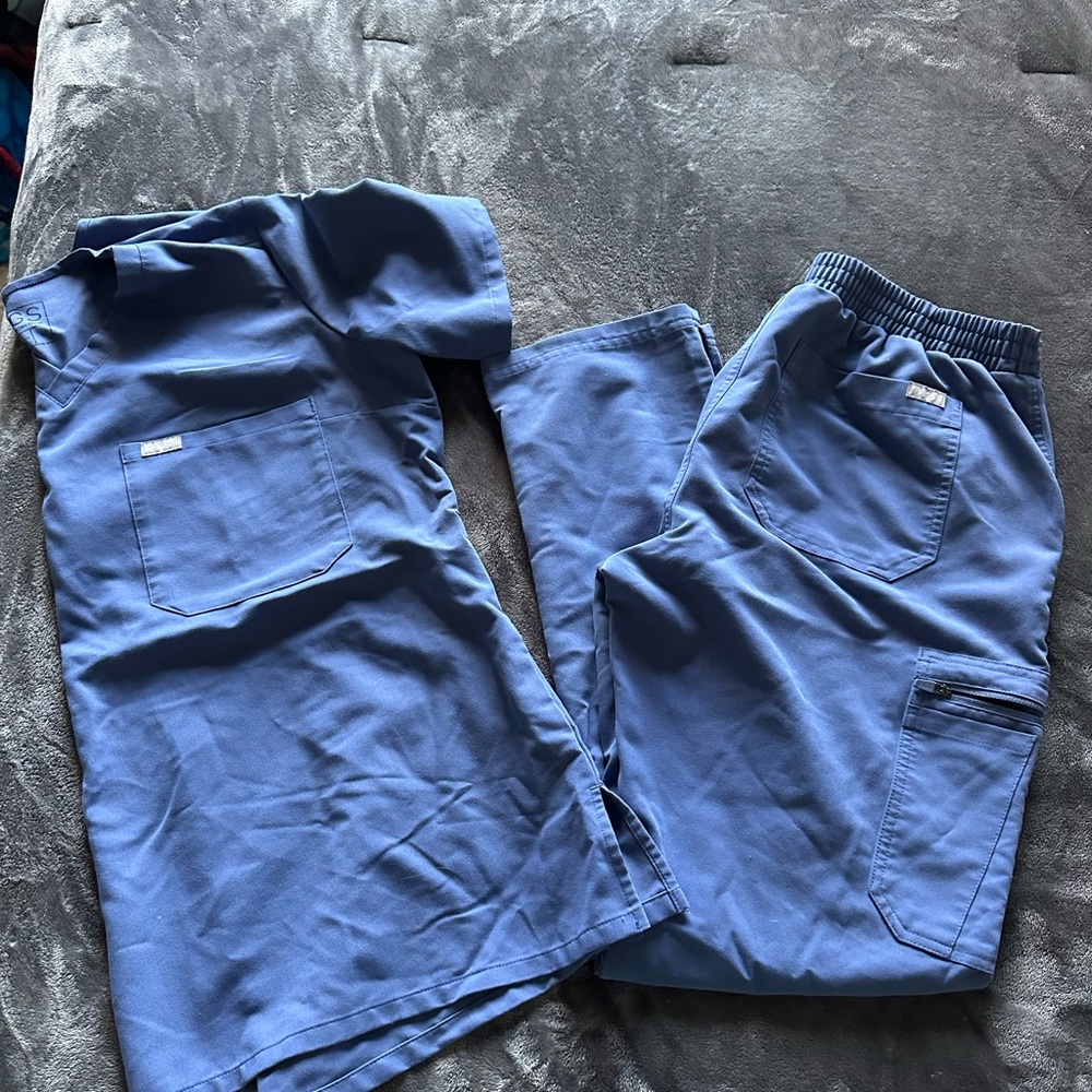 Blue Scrub Set
